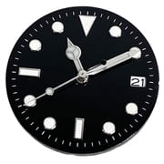 FVDPWYE 28.5mm Watch Dial Green Luminous for NH36/NH35 Movement Modification Lightweight Black