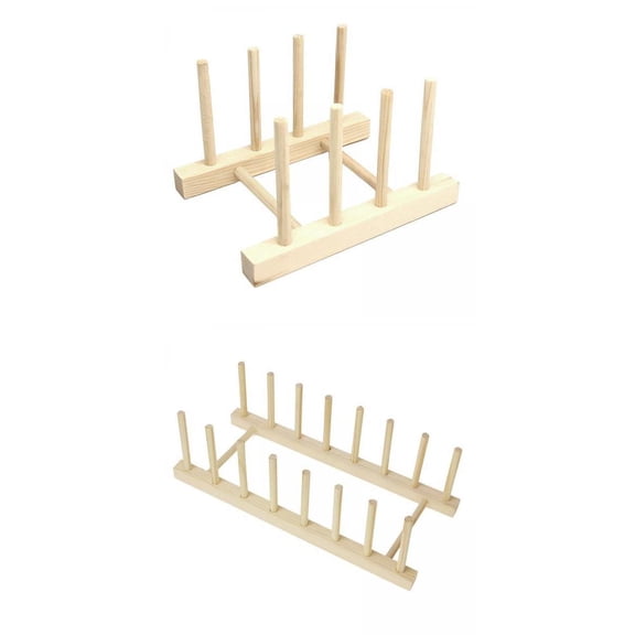 FVDPWYE 2Pack Thread Rack Wooden Embroidery Cone Thread Holder Assortment Organizer