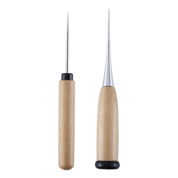 FVDPWYE 2Pack Wooden Handle Awl Tool, Hobby Punch Tool for Flooding and Air Release Tool