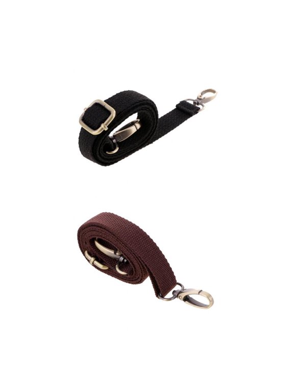 2Pcs Adjustable Canvas Crossbody Shoulder Bag Handbag Strap Handle 120cm