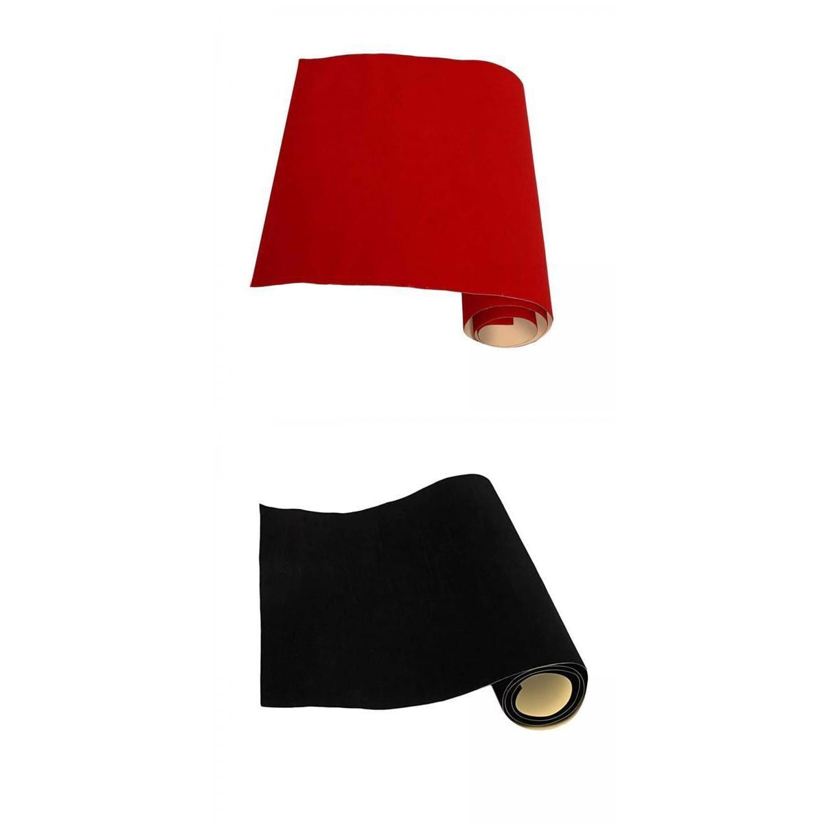 FVDPWYE 2Pcs Back Self Adhesive Sheet Felt Velvet Velour Fabric Craft Sticker