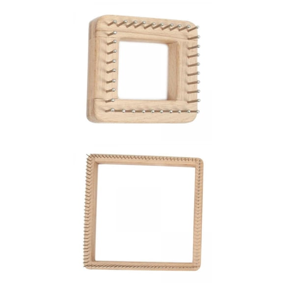 FVDPWYE 2Pcs Handcrafted Knitting Loom Weaving Board DIY Wooden Crochet Tools Beginners