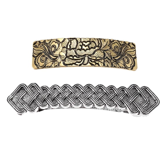 FVDPWYE 2pack Feathers Spring Barrette Celtic Hair Clip Clamp Clasp Hair Accessories