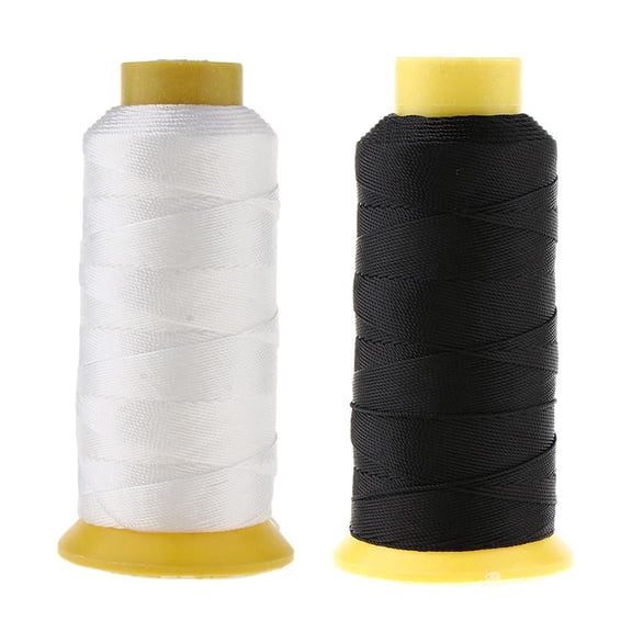 FVDPWYE 2pcs 210D Strong Bonded Nylon Sewing Thread for Wallets Canvas Clothing 200m