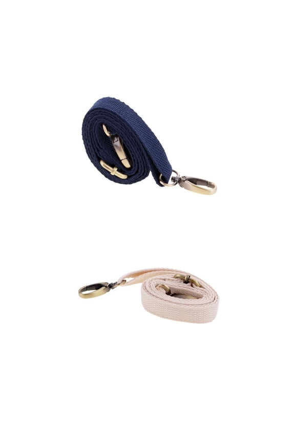 2x Adjustable Canvas Handbag Shoulder Bag Strap Handle Replacements Bag Accs