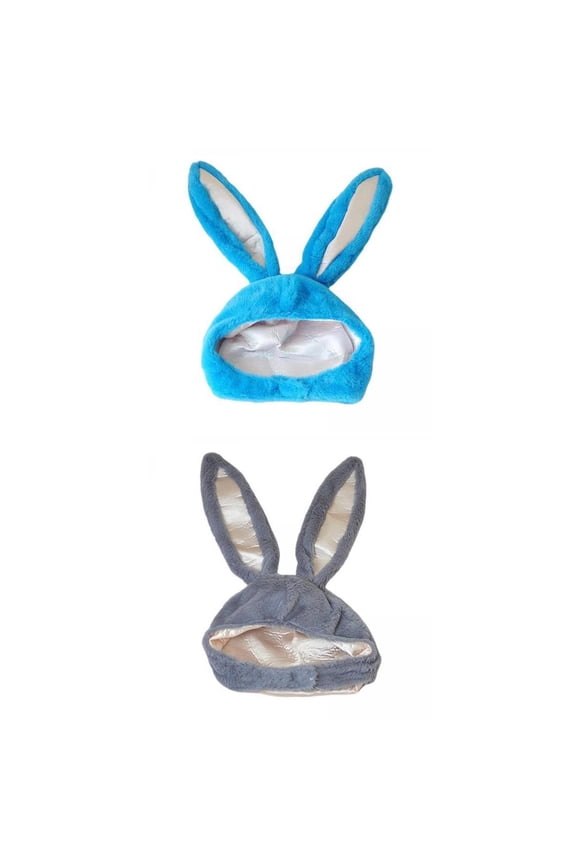 2x Bunny Ears hat hooded for Selfie Christmas Light