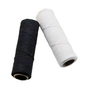 FVDPWYE 2x Cotton Weaving Loom Warp Thread Warping Thread Tool 1mm Black White Warp Yarn