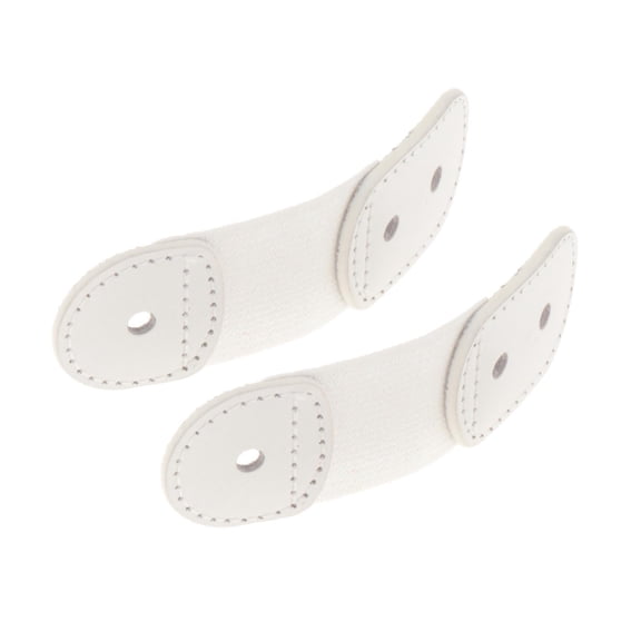 FVDPWYE 2x Figure Skating Lace Straps Belts Cover for Dance Practicing All Shoe Size White