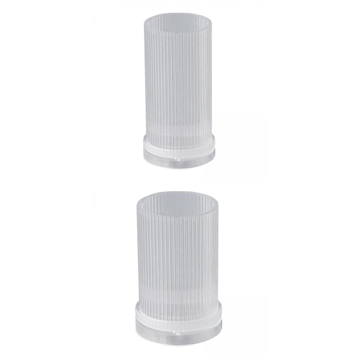 FVDPWYE 2x Long Pole Candle Mold Acrylic Cylinder Rib Soap Candle Making Craft Tool