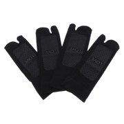 FVDPWYE 2x2 Pairs Tabi Socks Split Ankle Socks 2 Fingers Sandals Non- Slipper Black