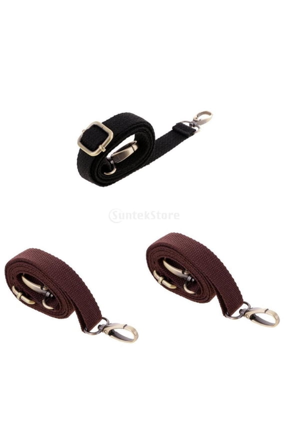 3 PCS Canvas Bag Handle Shoulder Bag Strap Set Replacement Bag Accessories