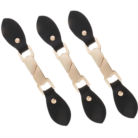 FVDPWYE 3 Pair PU Leather Alloy Snap Toggle Button for Bags Coat Fastener 16cm Long