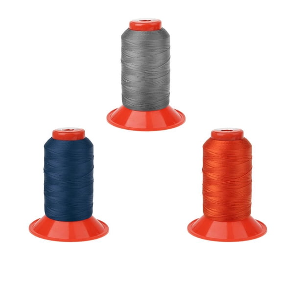 FVDPWYE 3 Pieces Bonded Nylon Upholstery Sewing Thread for Leather Canvas Outdoor Seats