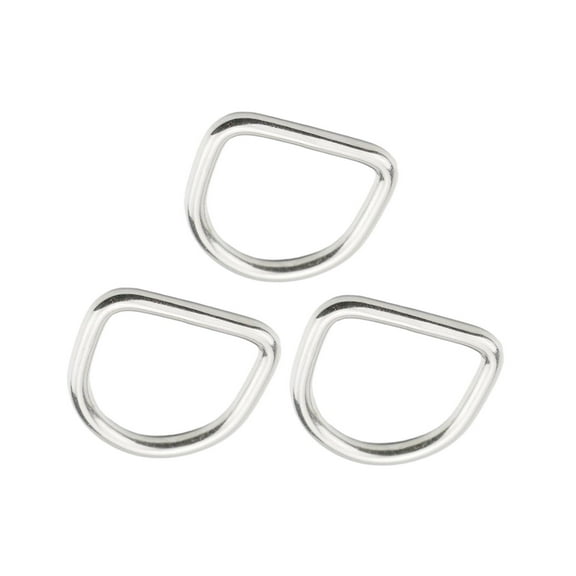 FVDPWYE 3 Pieces D Rings Fasteners Multifunctional Sturdy Practical Buckles Loop for DIY 5.5cmx5cm