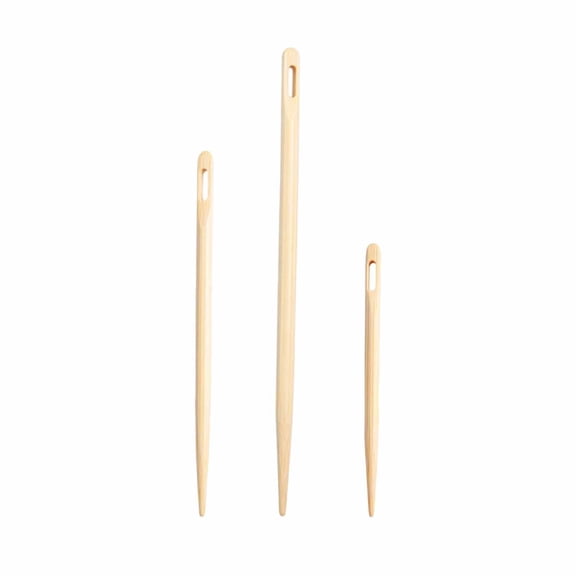 FVDPWYE 3 Pieces Knitting Needle Weaving Tool Weaving Loom Tool Large Eye for Rug Making