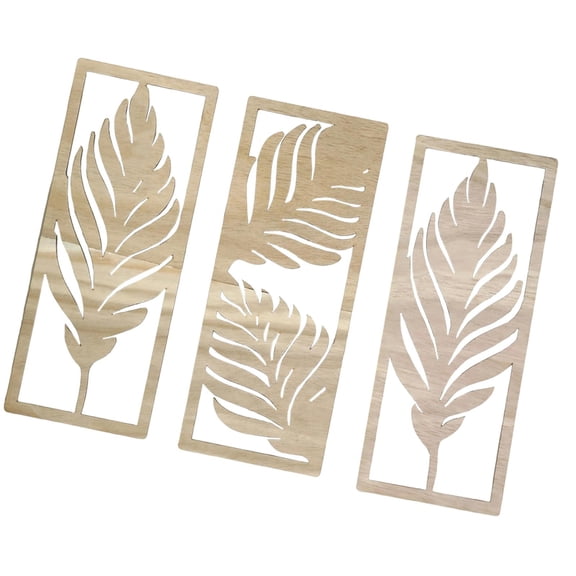 FVDPWYE 3 Pieces Wall Sculptures Wall Art Lightweight Crafts Leaf Sign Easy Installation