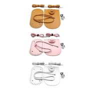 FVDPWYE 3 Set Leather Crochet Bag Bottom Shaper Base Drawstring for Bag Making Parts
