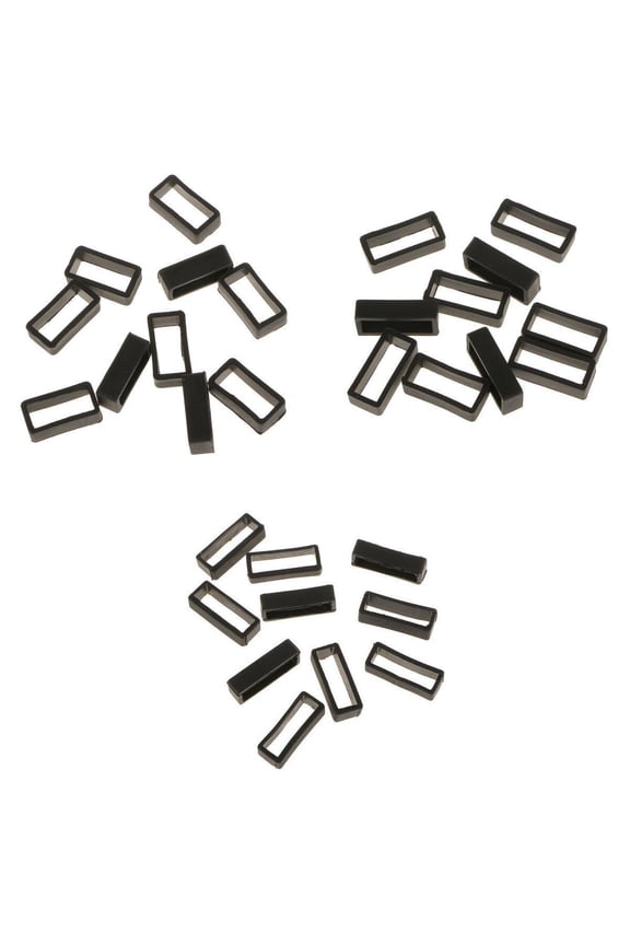 30 Pcs High Quality Rubber Watch Band Strap Loop Locker Keeper 18 20 22mm