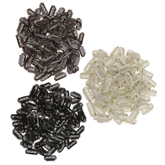 FVDPWYE 300x Metal Hairpiece Hair Extensions Snap Clips for Women Girls U Shape