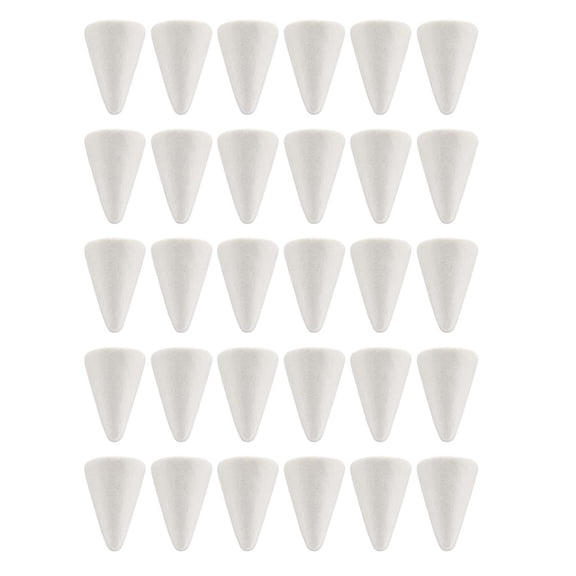 FVDPWYE 30PCS Blank Cone Shaped Styrofoam Polystyrene Foam for Arts Crafts Modelling