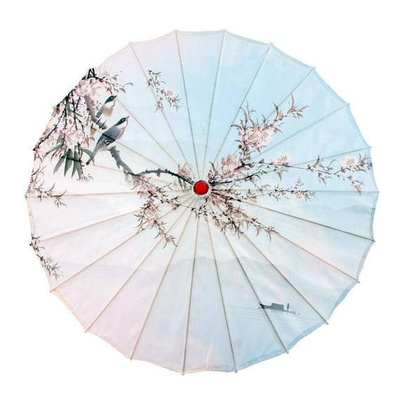 FVDPWYE 32" Chinese Oiled Paper Umbrella Parasol, , Silk Cloth Women Umbrella, Classical Style C