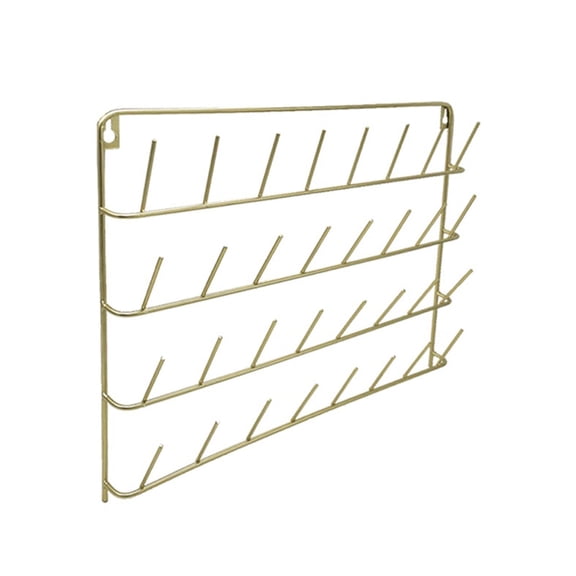 FVDPWYE 32 Spools Sewing Thread Rack, Seperator Gold Accessories Iron Wall Hanger Bobbin