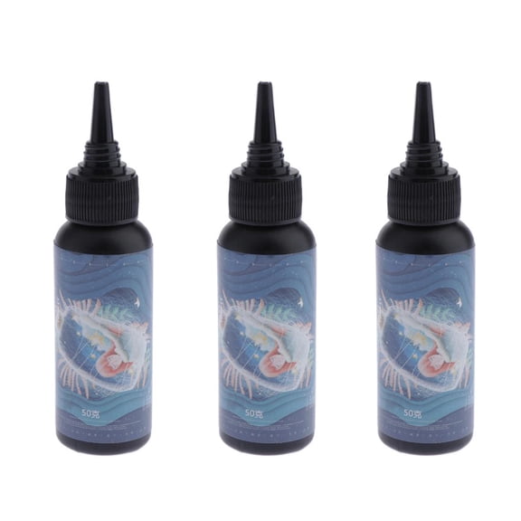 FVDPWYE 3Set Epoxy Clear UV Resin Glue Solar Cured Resin Casting Mold DIY Arts Crafts