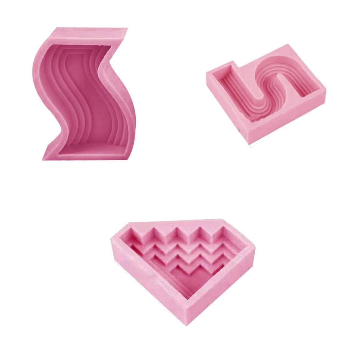 FVDPWYE 3x Candle Mold DIY Epoxy Resin Casting Mould Soap Making
