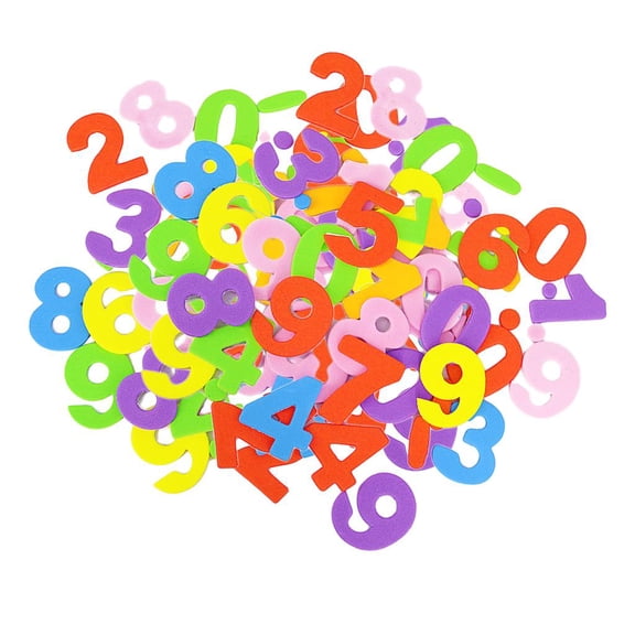 FVDPWYE 4 Kids Craft Stickers Number DIY Foam Sticker Boys Numbers