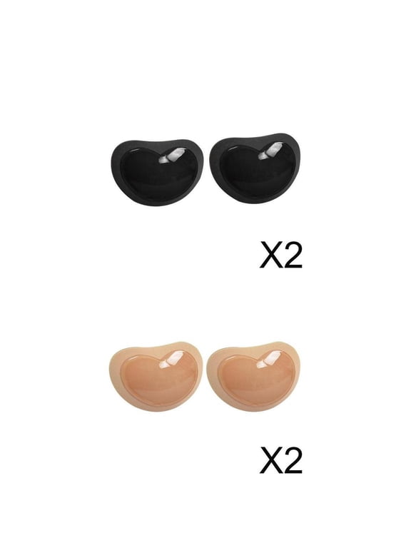 4 Pairs Self-adhesive Silicone Bra Insert Pads Push Up Breast