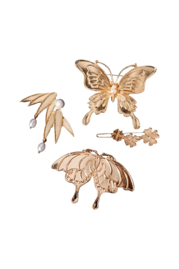 4 Pieces Brooch Base with Pin Back Brooch Setting Brooch Bezel Tray for Ceremony