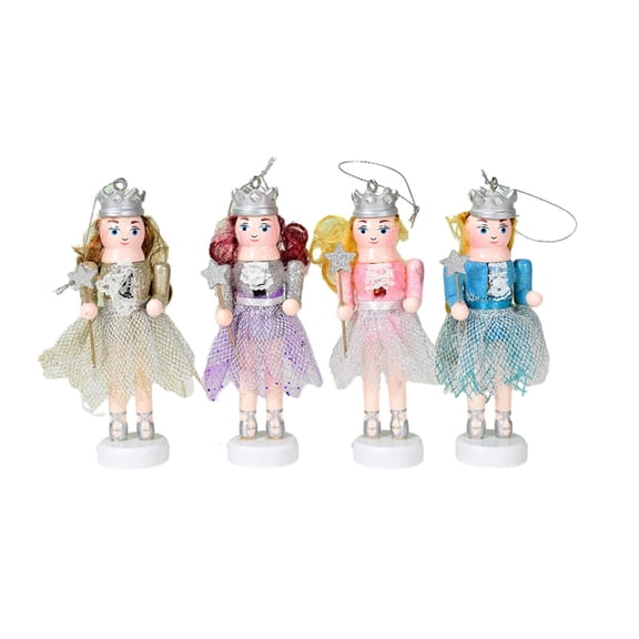 FVDPWYE 4 Pieces Hanging Puppet Party Favors Traditional Photo Props Xmas Nutcracker for