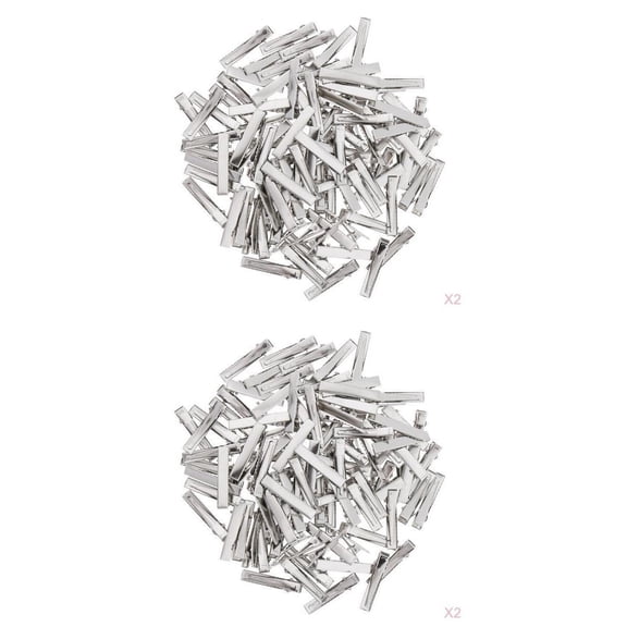 FVDPWYE 400x Single Prong Alligator Hair Clip Barrette Pins for Salon Hair Grip Arts