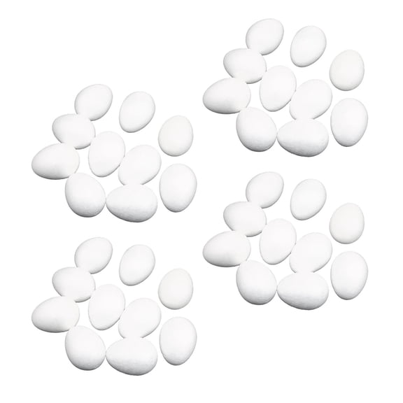 FVDPWYE 40Pcs White Modeling Craft Polystyrene Foam Eggs Decors Crafts 80mm