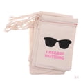 thumbnail image 1 of FVDPWYE 40pcs ''I Regret Nothing'' Cotton Muslin Bag, Hangover Kit Bags with Double, 1 of 9