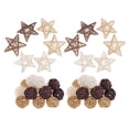thumbnail image 1 of FVDPWYE 42 Pieces Star Wicker Rattan Balls Decorative Orbs Rattan Vase Fillers Balls for, 1 of 9