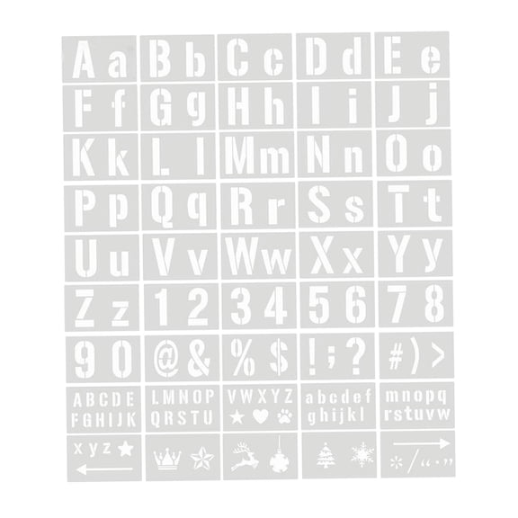 FVDPWYE 45Pcs Alphabet Drawing Painting Stencils Templates Regular Script