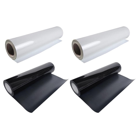 FVDPWYE 4Pcs Printable Heat Transfer Vinyl HTV Roll for Iron On T Shirts Bag Arts Craft