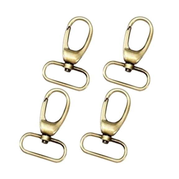 FVDPWYE 4x Lobster Loop Swivel Clasps Rotating Device Keyring Making Rotating Plug L55mm Copper
