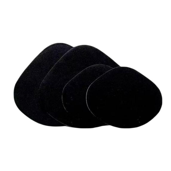 FVDPWYE 4x Shoe Heel Repair Patches Self Sticky Convenient for Men Women Wear Resistant, Black