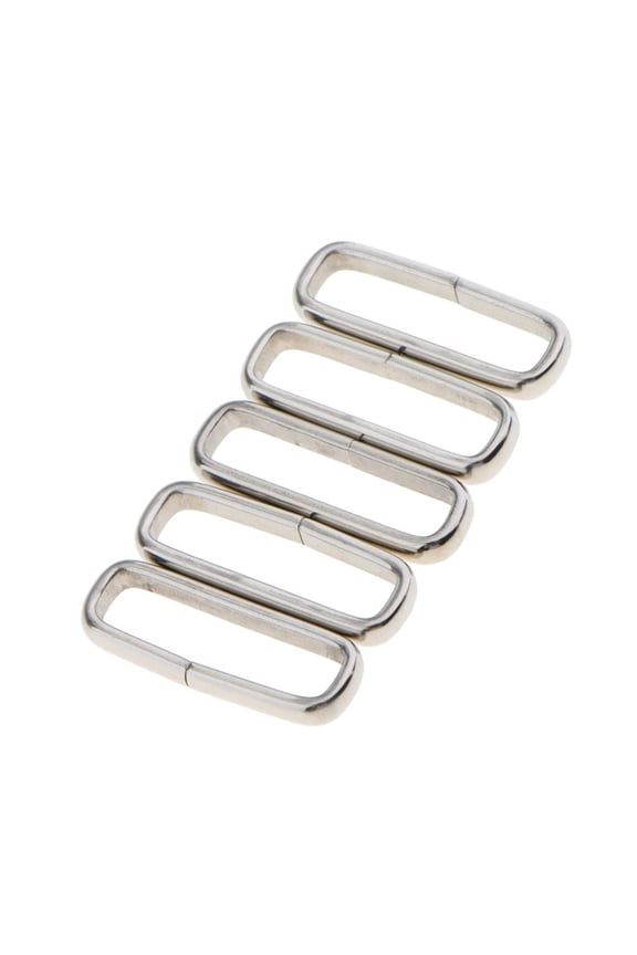 5 Piece Stainless Steel Rings Watch Belt Buckle 18mm