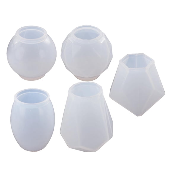 FVDPWYE 5 Pieces DIY Lo Epoxy Wine Bottle Stopper Set Tib Diamond Mold ...