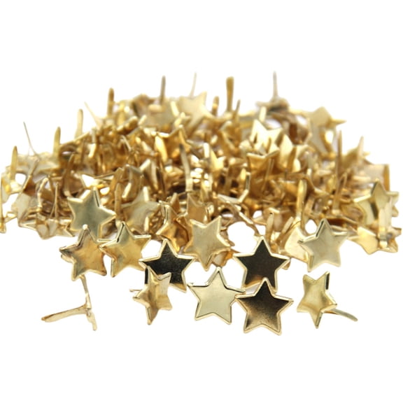 FVDPWYE 50Pcs Iron Mini Brads Decorative Handicrafts Pattern Clips Embellishment Durable