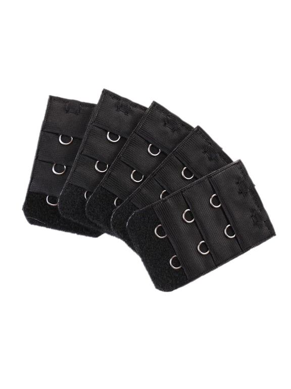5pcs Bra Straps Elastic Strap Extension 2x 3 Hook Openings Female Bra Accessory