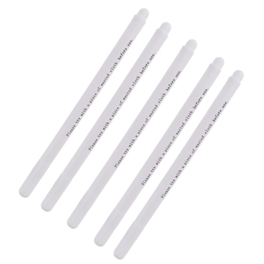 FVDPWYE 5pcs Water Erasable Pens Disappear Ink Draft Pens for Fabric Marking White