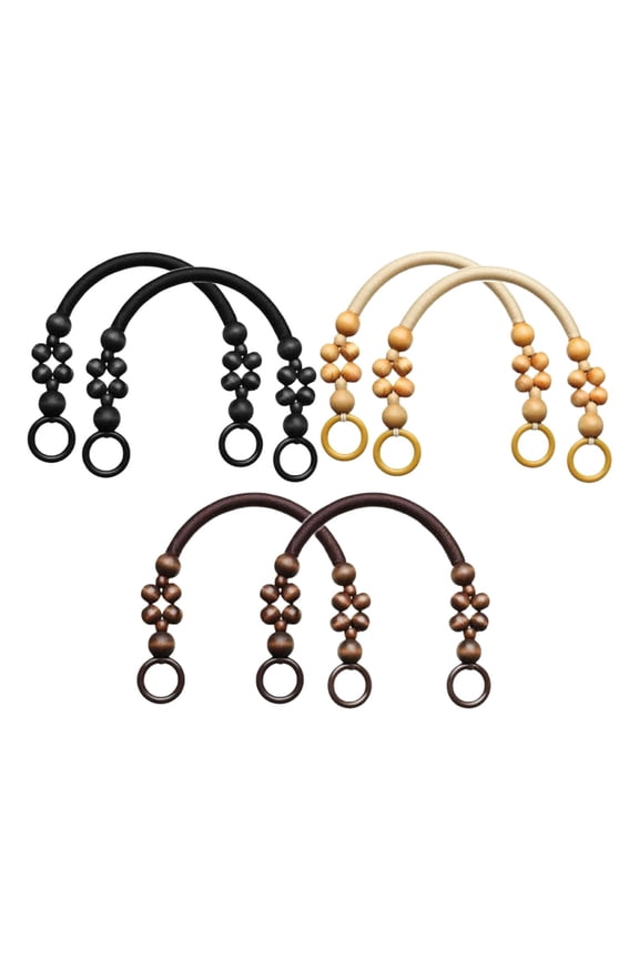 6 Pieces Bead Purse Handle Bag Accessories Clutches Handle for Clutches Handbags
