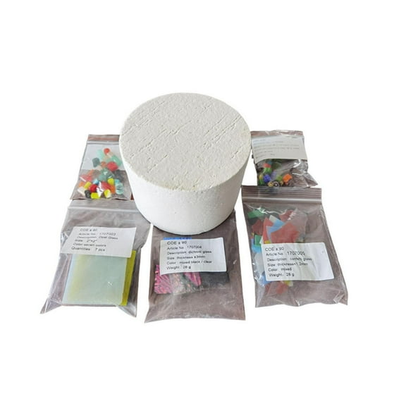 FVDPWYE 6 Pieces Microwave Kiln Kit Compact Ceramic Fiber Melting for Beginners Crafting