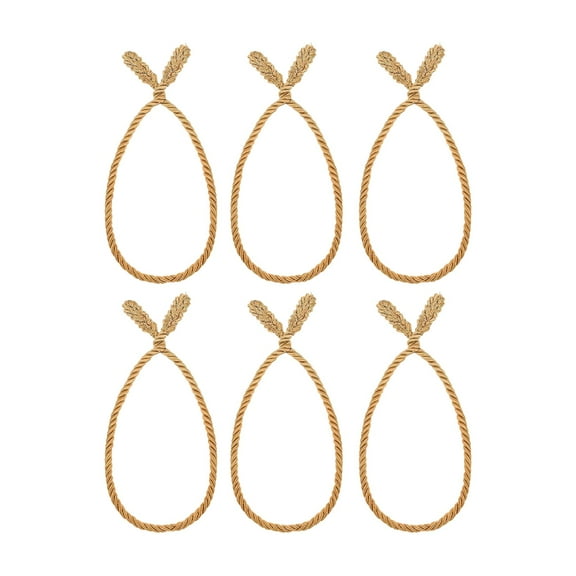 FVDPWYE 6 Pieces Reusable Garland Ties for Home Decoration, Craft Wrapping, Decorative Twist Ties for Lights, Staircase Wreaths, And Railings Gold