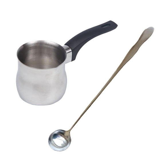 FVDPWYE 650ml Stainless Steel Wax Melting Pitcher Pot &Stirring Spoon Candle Making Tool
