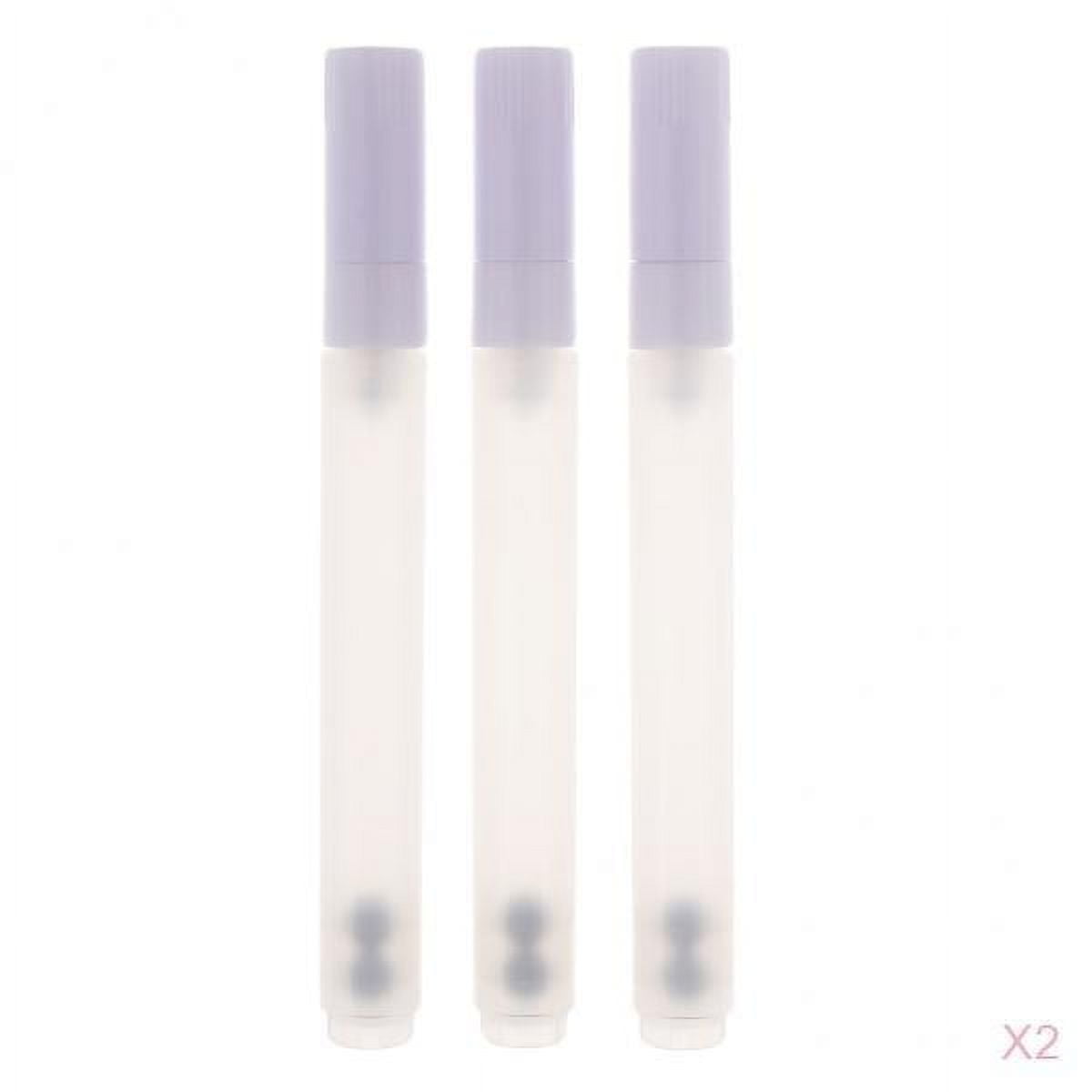 FVDPWYE 6x Flat Medium Tip Watercolor Oil Acrylic Paint Marker Pen Empty Blank Ink Ink